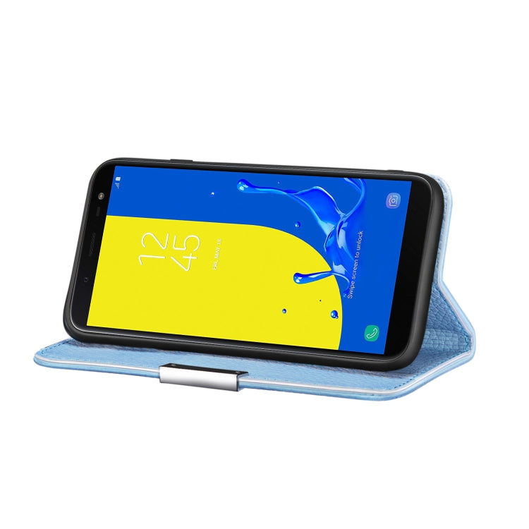 For Galaxy J6 (2018) Litchi Texture Horizontal Flip Leather Case with Holder & Card Slots