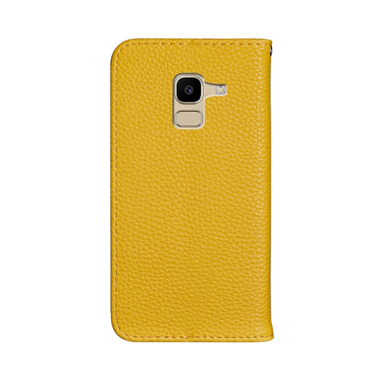 For Galaxy J6 (2018) Litchi Texture Horizontal Flip Leather Case with Holder & Card Slots