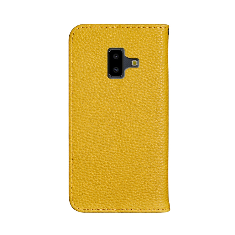 For Galaxy J6 Plus Litchi Texture Horizontal Flip Leather Case with Holder & Card Slots