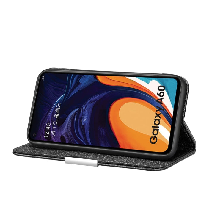 For Galaxy M40 / A60 Litchi Texture Horizontal Flip Leather Case with Holder & Card Slots