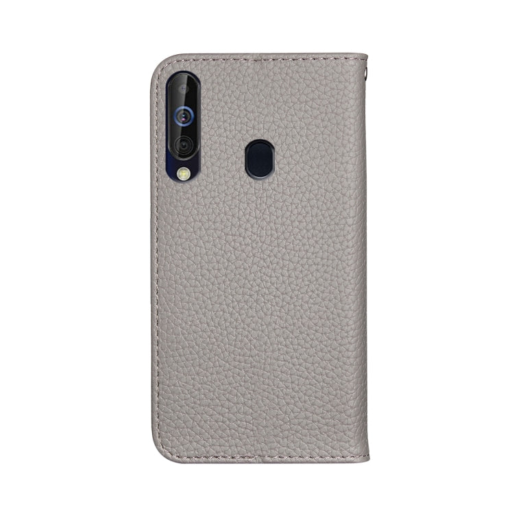 For Galaxy M40 / A60 Litchi Texture Horizontal Flip Leather Case with Holder & Card Slots