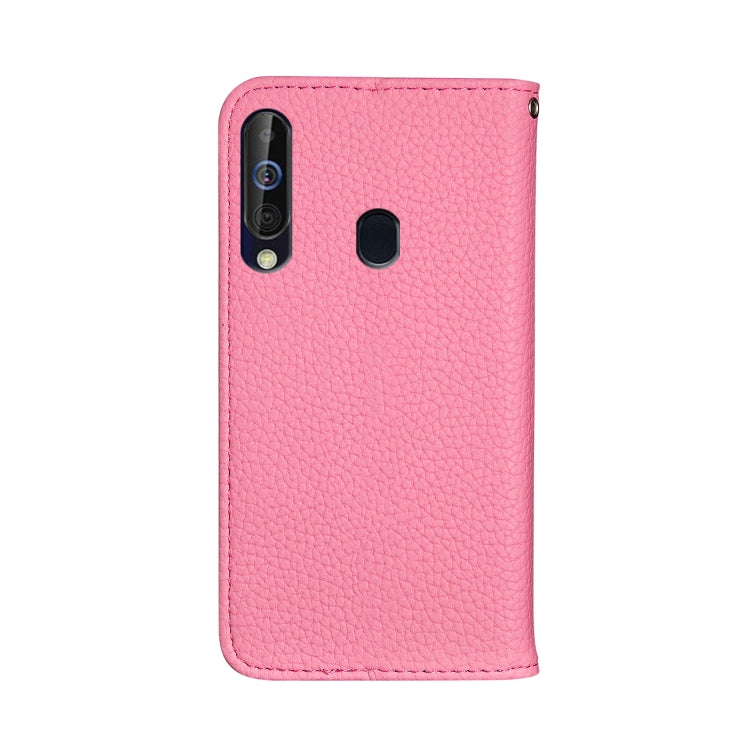 For Galaxy M40 / A60 Litchi Texture Horizontal Flip Leather Case with Holder & Card Slots