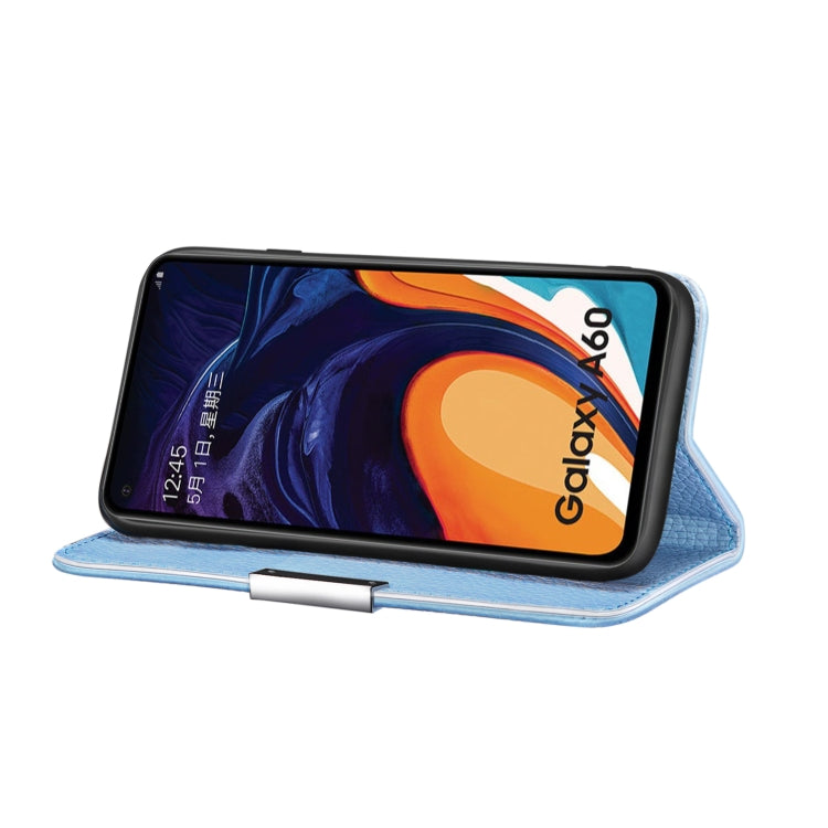 For Galaxy M40 / A60 Litchi Texture Horizontal Flip Leather Case with Holder & Card Slots