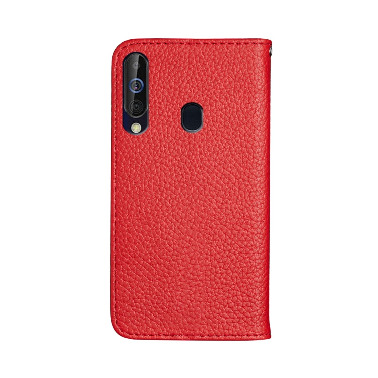 For Galaxy M40 / A60 Litchi Texture Horizontal Flip Leather Case with Holder & Card Slots