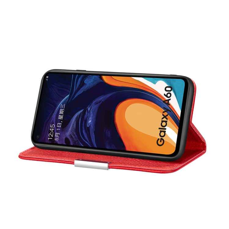 For Galaxy M40 / A60 Litchi Texture Horizontal Flip Leather Case with Holder & Card Slots