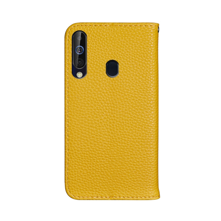 For Galaxy M40 / A60 Litchi Texture Horizontal Flip Leather Case with Holder & Card Slots