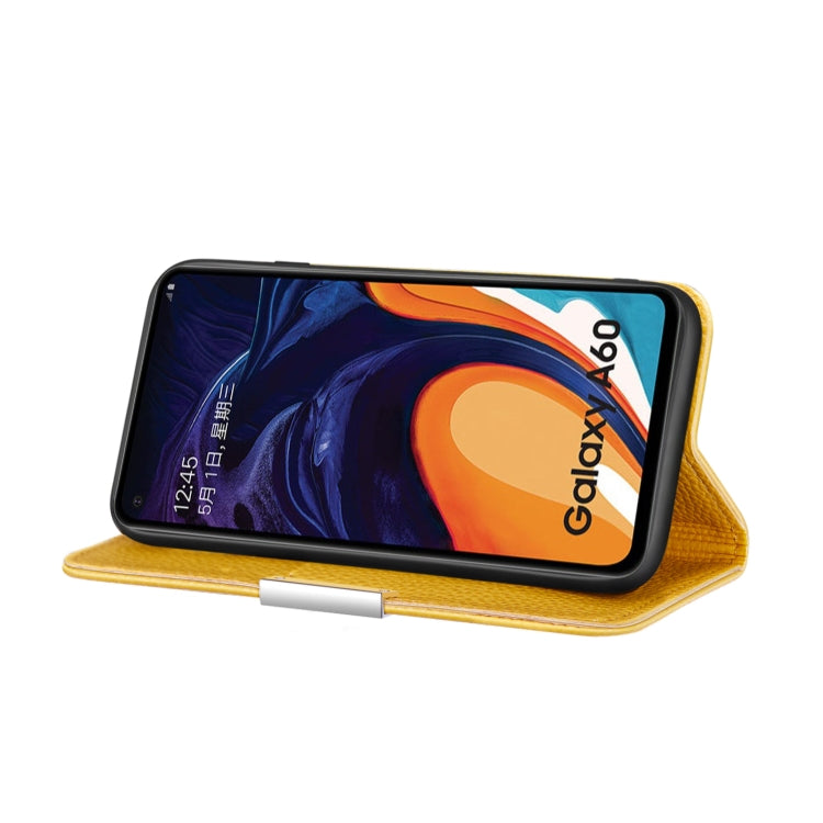 For Galaxy M40 / A60 Litchi Texture Horizontal Flip Leather Case with Holder & Card Slots