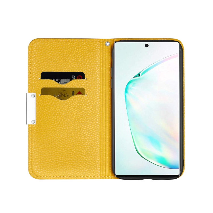 For Galaxy Note 10 Litchi Texture Horizontal Flip Leather Case with Holder & Card Slots