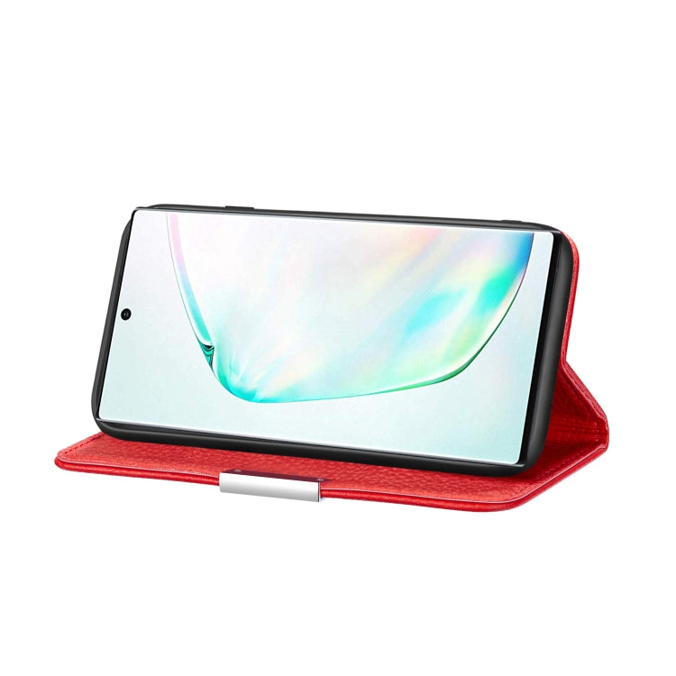For Galaxy Note 10 Pro Litchi Texture Horizontal Flip Leather Case with Holder & Card Slots