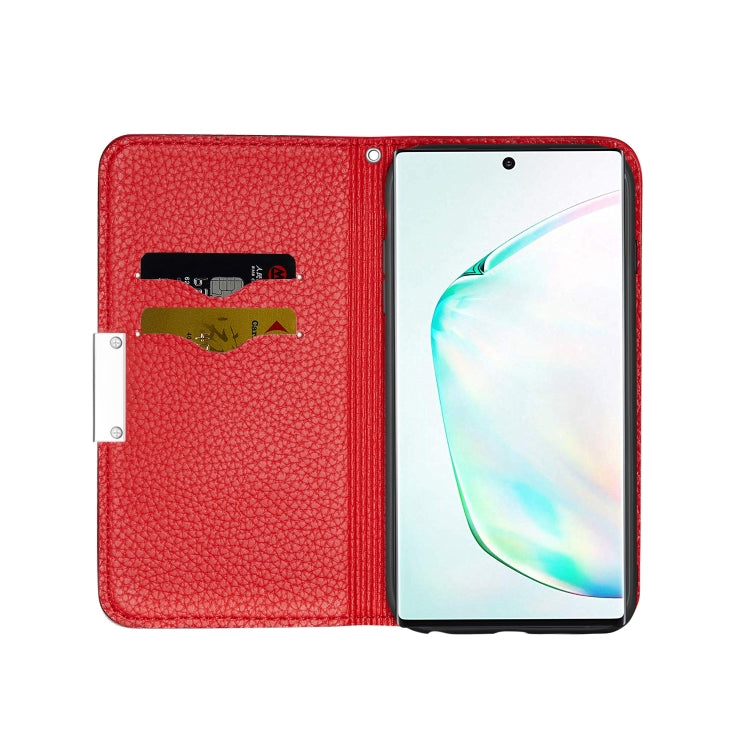 For Galaxy Note 10 Pro Litchi Texture Horizontal Flip Leather Case with Holder & Card Slots