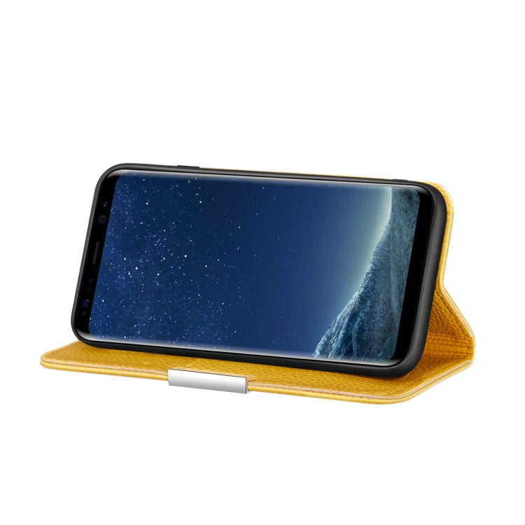 For Galaxy S8 Litchi Texture Horizontal Flip Leather Case with Holder & Card Slots