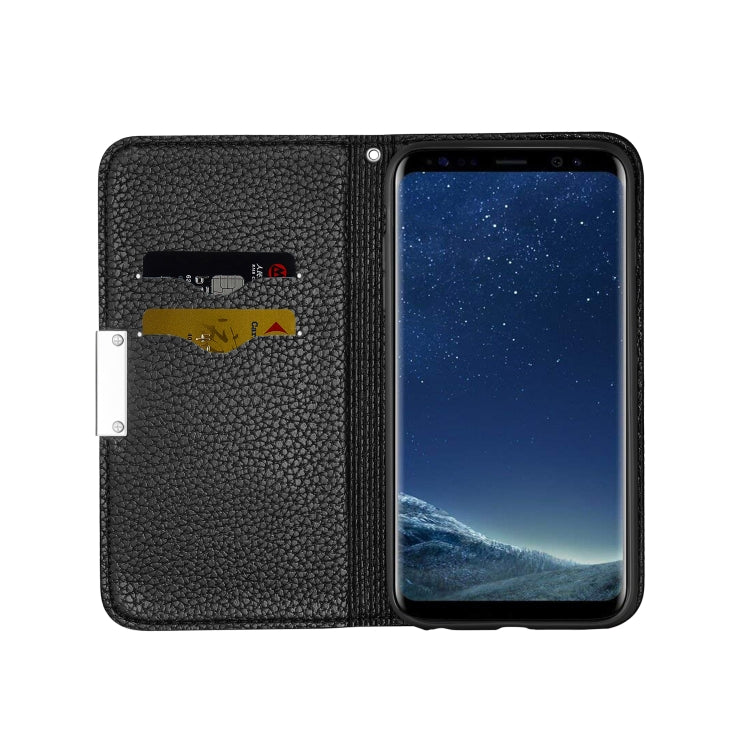 For Galaxy S8 Plus Litchi Texture Horizontal Flip Leather Case with Holder & Card Slots