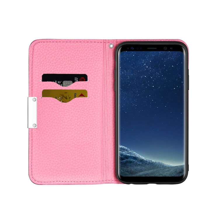 For Galaxy S8 Plus Litchi Texture Horizontal Flip Leather Case with Holder & Card Slots