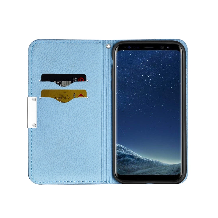 For Galaxy S8 Plus Litchi Texture Horizontal Flip Leather Case with Holder & Card Slots
