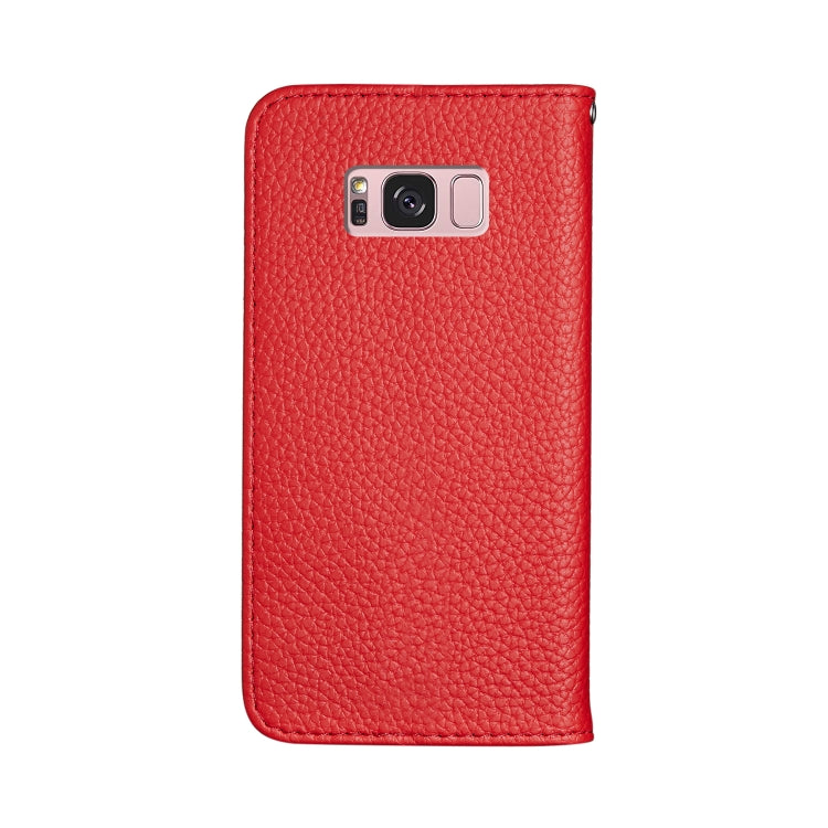 For Galaxy S8 Plus Litchi Texture Horizontal Flip Leather Case with Holder & Card Slots