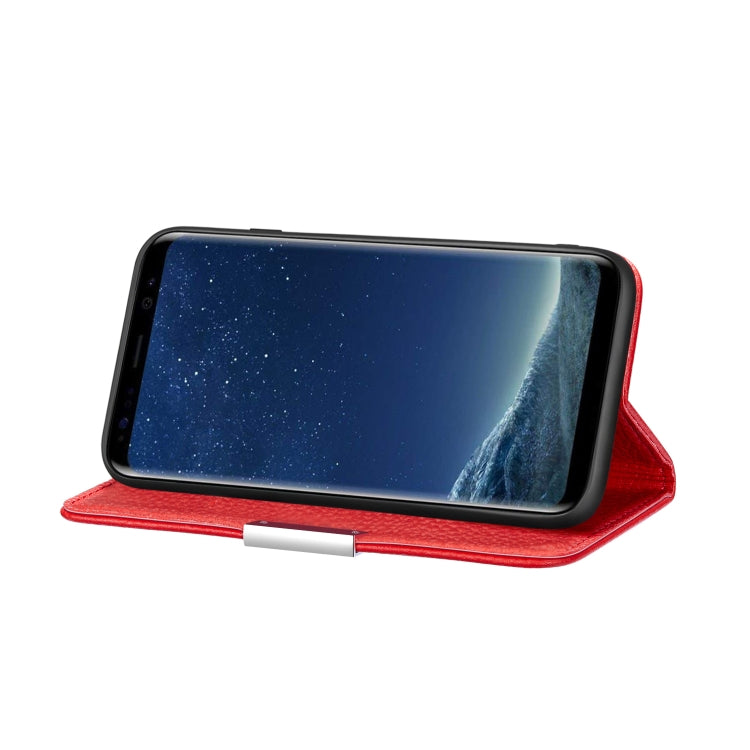 For Galaxy S8 Plus Litchi Texture Horizontal Flip Leather Case with Holder & Card Slots