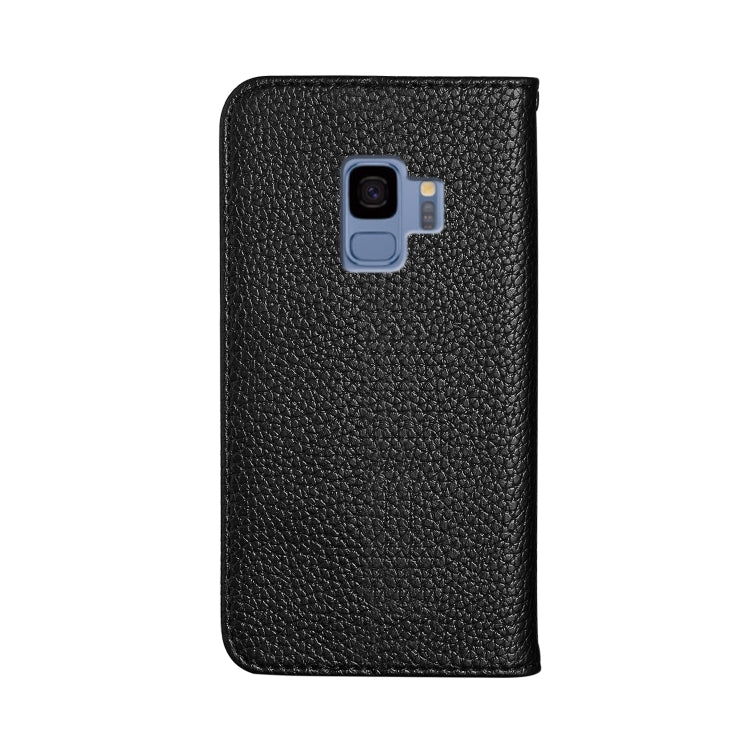 For Galaxy S9 Litchi Texture Horizontal Flip Leather Case with Holder & Card Slots