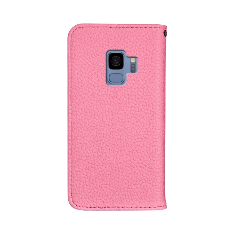 For Galaxy S9 Litchi Texture Horizontal Flip Leather Case with Holder & Card Slots