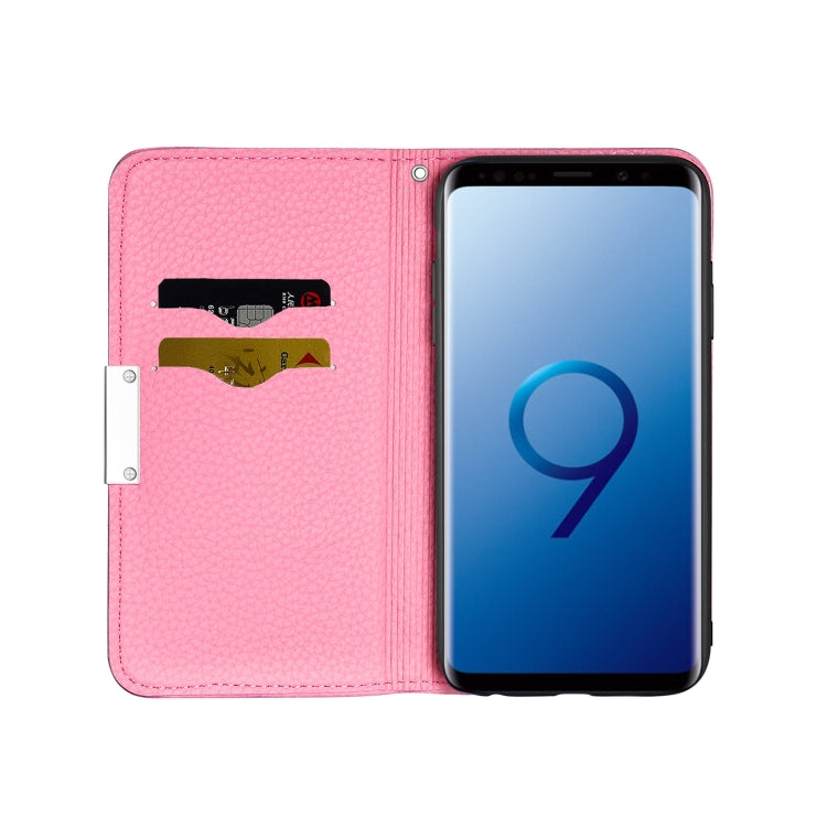 For Galaxy S9 Litchi Texture Horizontal Flip Leather Case with Holder & Card Slots