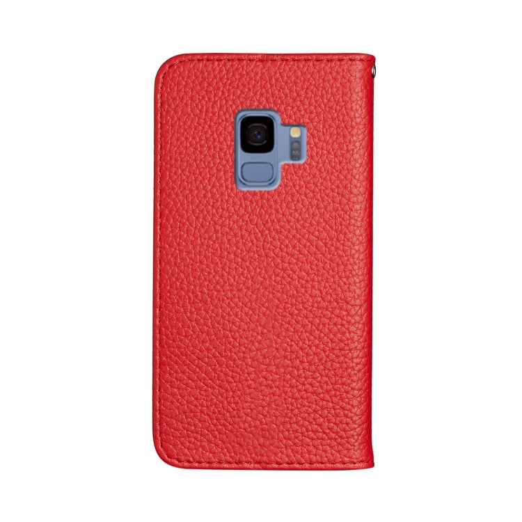 For Galaxy S9 Litchi Texture Horizontal Flip Leather Case with Holder & Card Slots