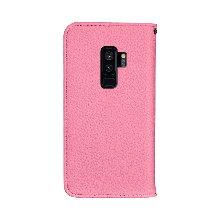 For Galaxy S9 Plus Litchi Texture Horizontal Flip Leather Case with Holder & Card Slots