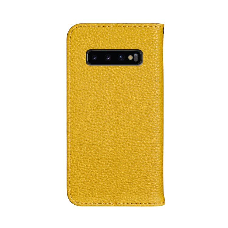 For Galaxy S10 Litchi Texture Horizontal Flip Leather Case with Holder & Card Slots