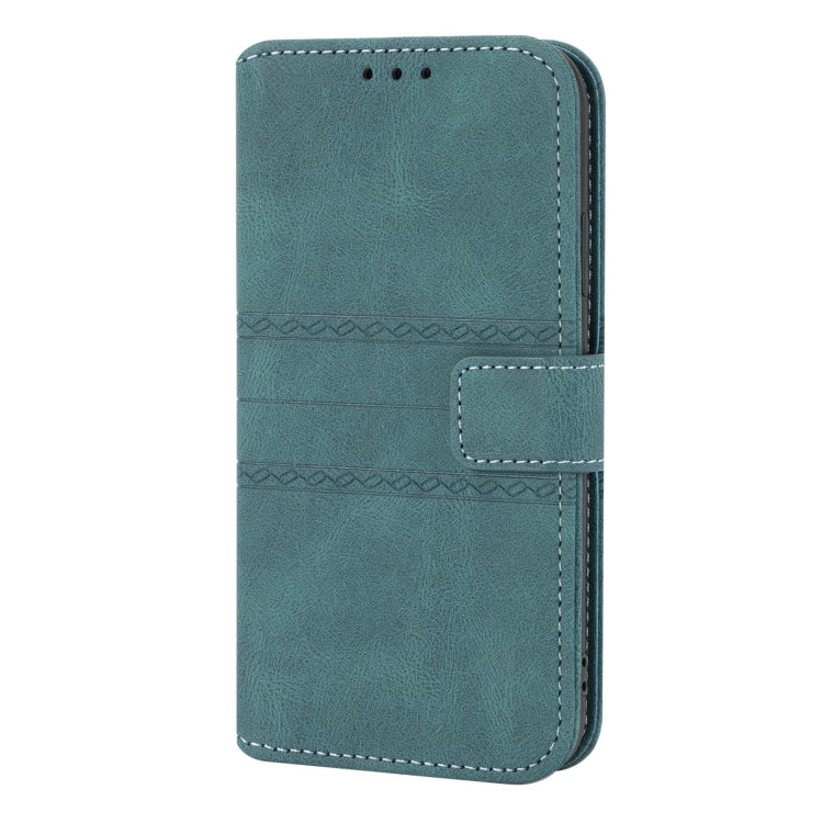 For iPhone 11 Embossed Striped Magnetic Buckle PU + TPU Horizontal Flip Leather Case with Holder & Card Slot & Wallet & Photo Frame & Sling
