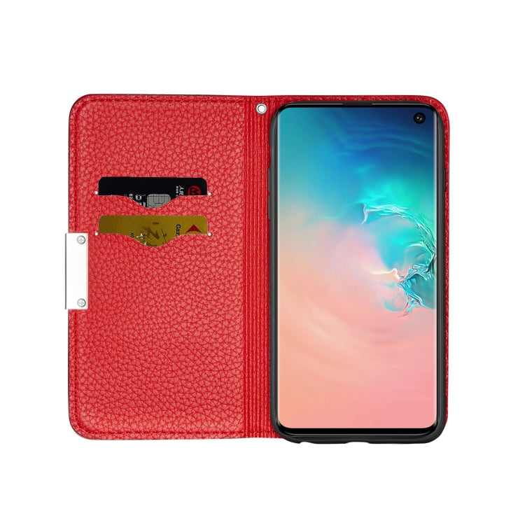 For Galaxy S10e Litchi Texture Horizontal Flip Leather Case with Holder & Card Slots