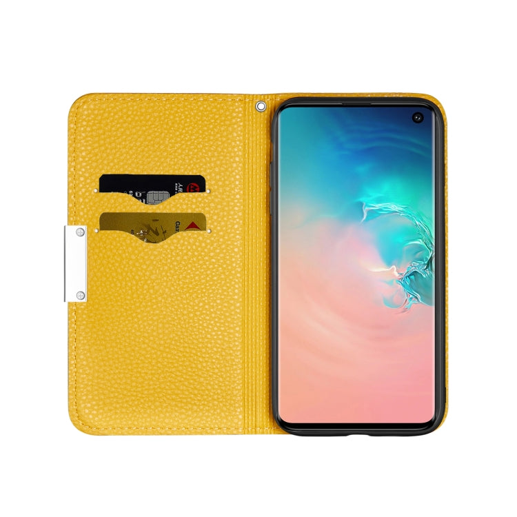 For Galaxy S10e Litchi Texture Horizontal Flip Leather Case with Holder & Card Slots