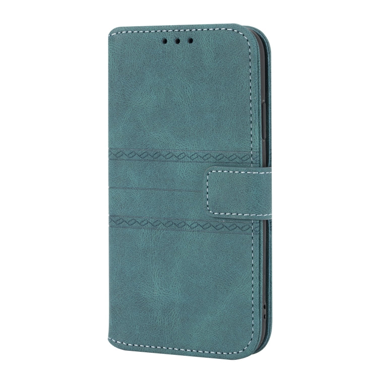 For iPhone XS Max Embossed Striped Magnetic Buckle PU + TPU Horizontal Flip Leather Case with Holder & Card Slot & Wallet & Photo Frame & Sling