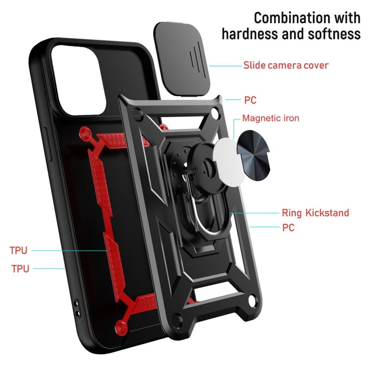 For iPhone 13 mini Sliding Camera Cover Design TPU+PC Protective Case