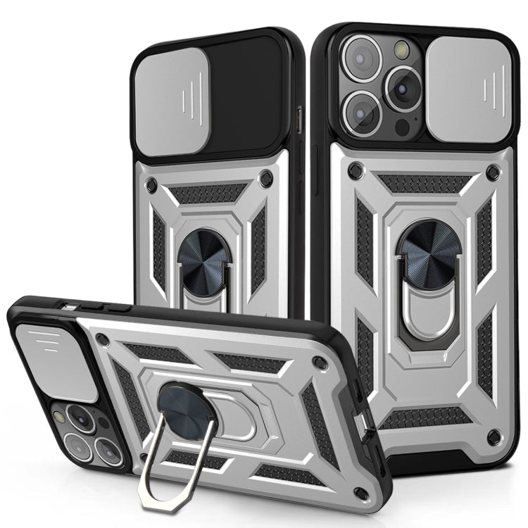 For iPhone 13 Pro Max Sliding Camera Cover Design TPU+PC Protective Case