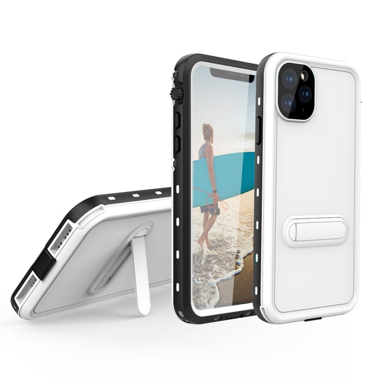 For iPhone 11 Pro RedPepper Shockproof Waterproof Solid Color PC + TPU Protective Case with Holder