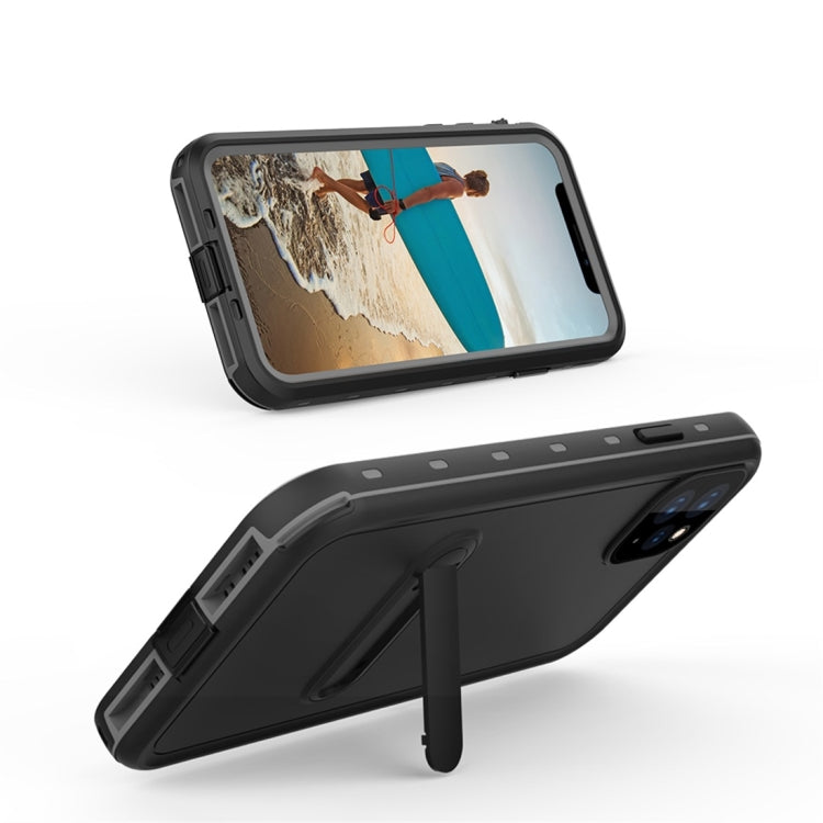 For iPhone 11 Pro RedPepper Shockproof Waterproof Solid Color PC + TPU Protective Case with Holder