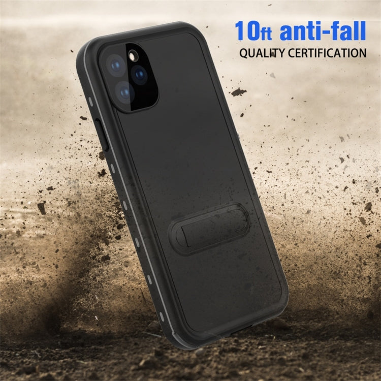 For iPhone 11 Pro Max RedPepper Shockproof Waterproof Solid Color PC + TPU Protective Case with Holder