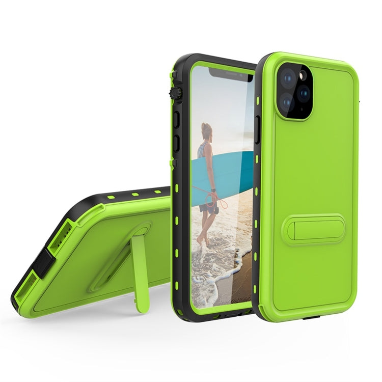 For iPhone 11 Pro Max RedPepper Shockproof Waterproof Solid Color PC + TPU Protective Case with Holder