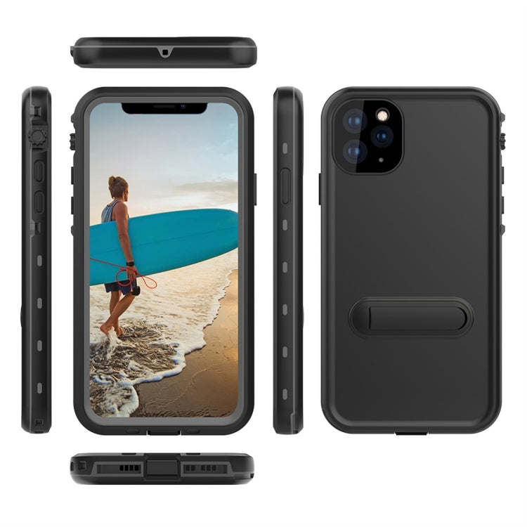 For iPhone 11 Pro Max RedPepper Shockproof Waterproof Solid Color PC + TPU Protective Case with Holder