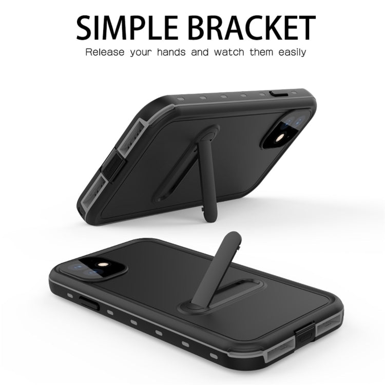 For iPhone 11 RedPepper Shockproof Waterproof Solid Color PC + TPU Protective Case with Holder