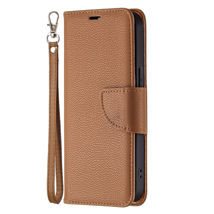 For iPhone 13 mini Litchi Texture Pure Color Horizontal Flip Leather Case with Holder & Card Slots & Wallet & Lanyard