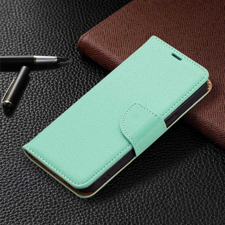 For iPhone 13 Litchi Texture Pure Color Horizontal Flip Leather Case with Holder & Card Slots & Wallet & Lanyard