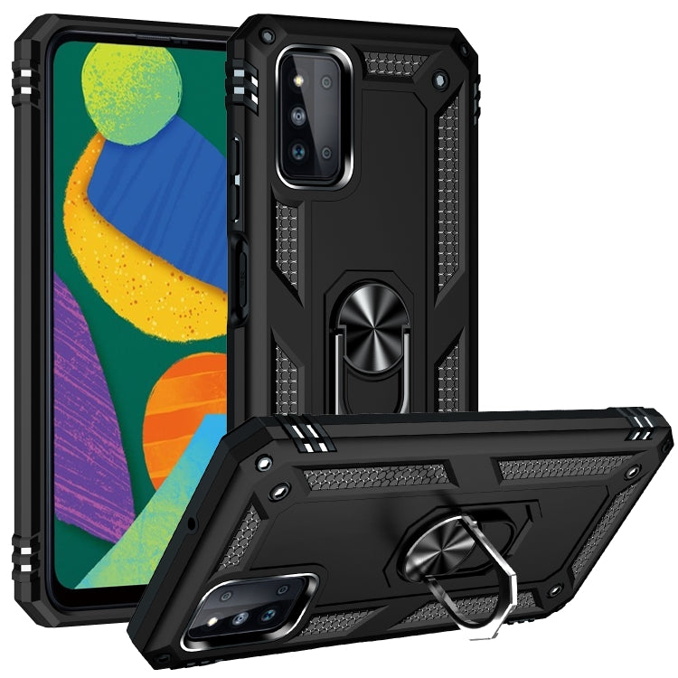 For Samsung Galaxy F52 5G Shockproof TPU + PC Protective Case with 360 Degree Rotating Holder