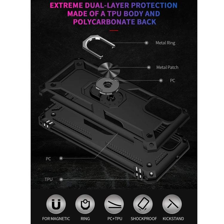 For Samsung Galaxy F52 5G Shockproof TPU + PC Protective Case with 360 Degree Rotating Holder