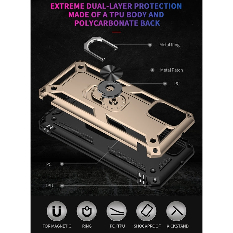 For Samsung Galaxy F52 5G Shockproof TPU + PC Protective Case with 360 Degree Rotating Holder