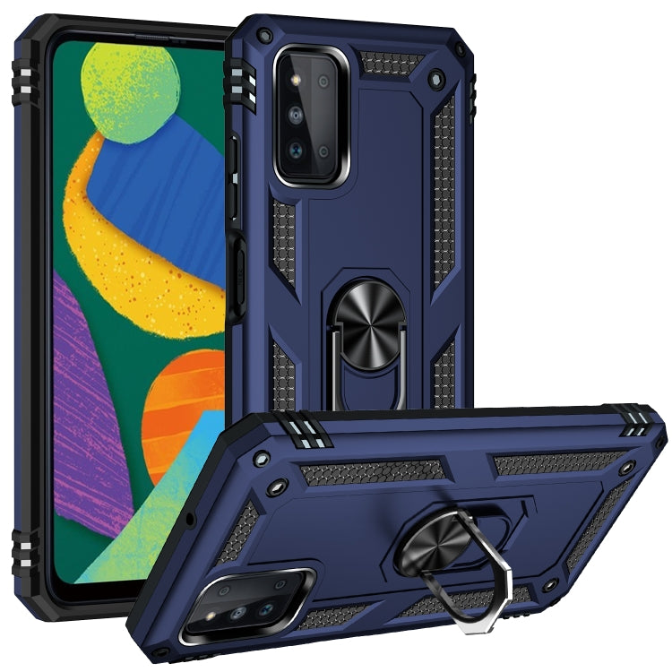 For Samsung Galaxy F52 5G Shockproof TPU + PC Protective Case with 360 Degree Rotating Holder
