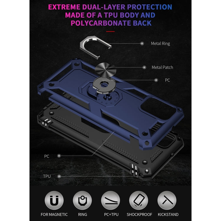 For Samsung Galaxy F52 5G Shockproof TPU + PC Protective Case with 360 Degree Rotating Holder