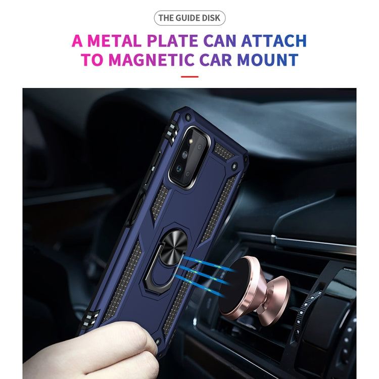 For Samsung Galaxy F52 5G Shockproof TPU + PC Protective Case with 360 Degree Rotating Holder
