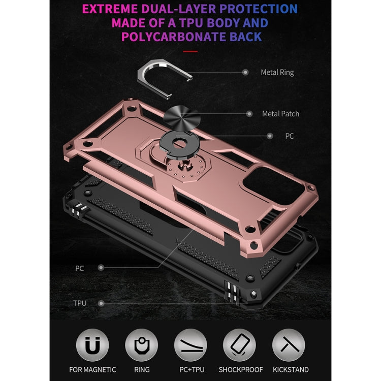 For Samsung Galaxy F52 5G Shockproof TPU + PC Protective Case with 360 Degree Rotating Holder