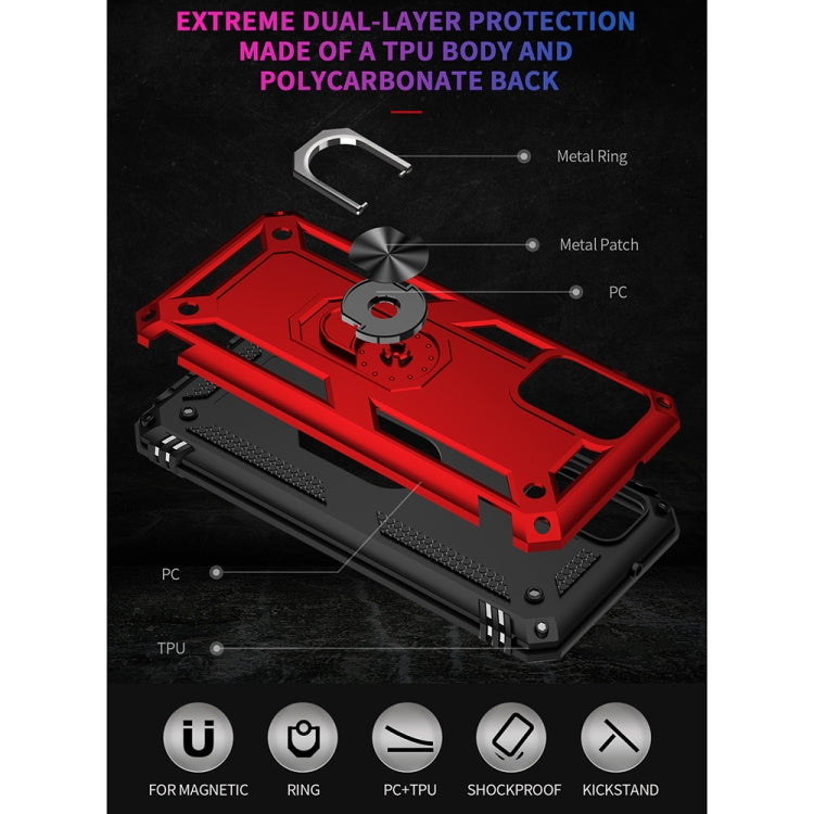 For Samsung Galaxy F52 5G Shockproof TPU + PC Protective Case with 360 Degree Rotating Holder