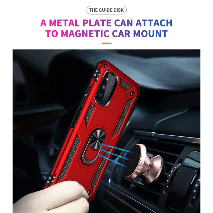 For Samsung Galaxy F52 5G Shockproof TPU + PC Protective Case with 360 Degree Rotating Holder