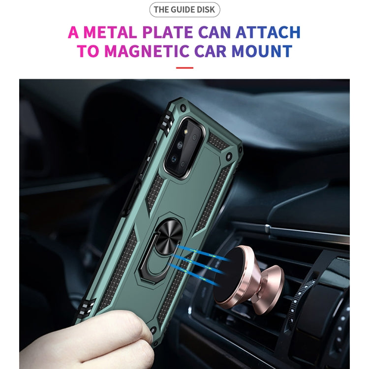 For Samsung Galaxy F52 5G Shockproof TPU + PC Protective Case with 360 Degree Rotating Holder